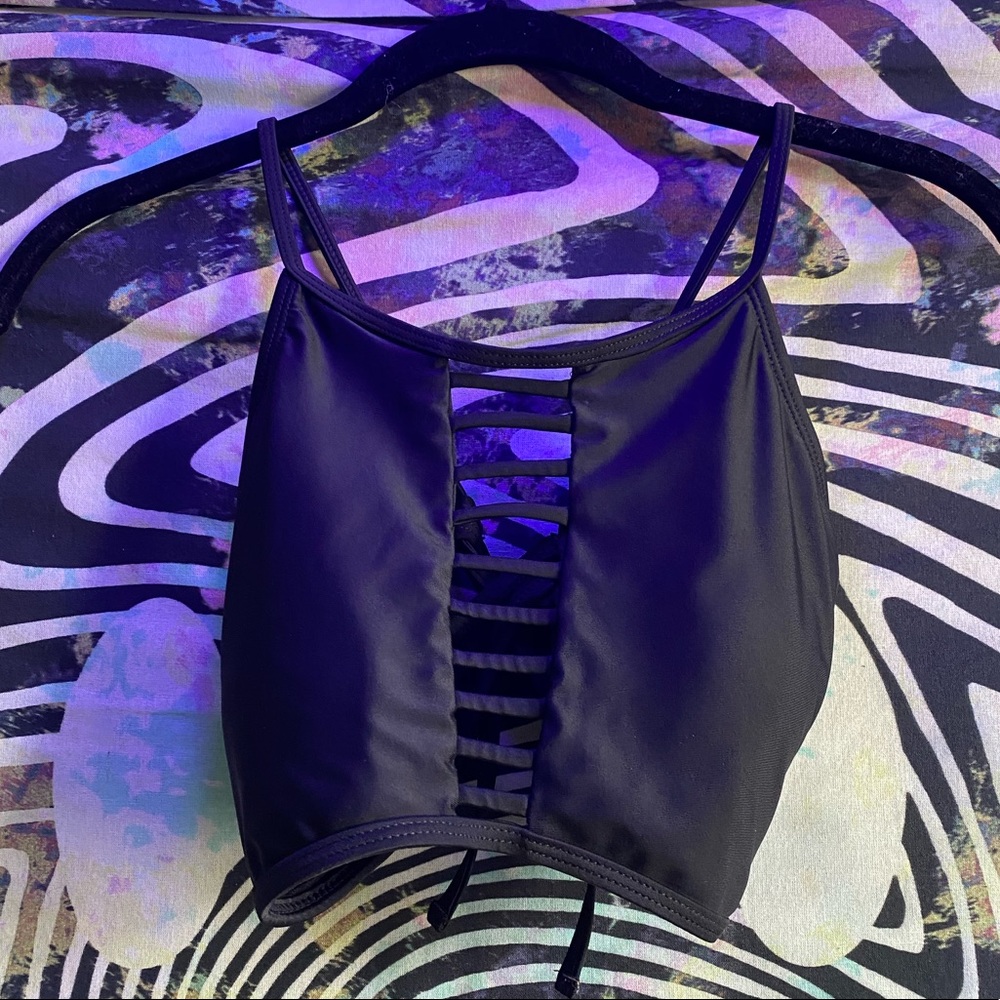 Strappy Black Bikini Top/Bralette